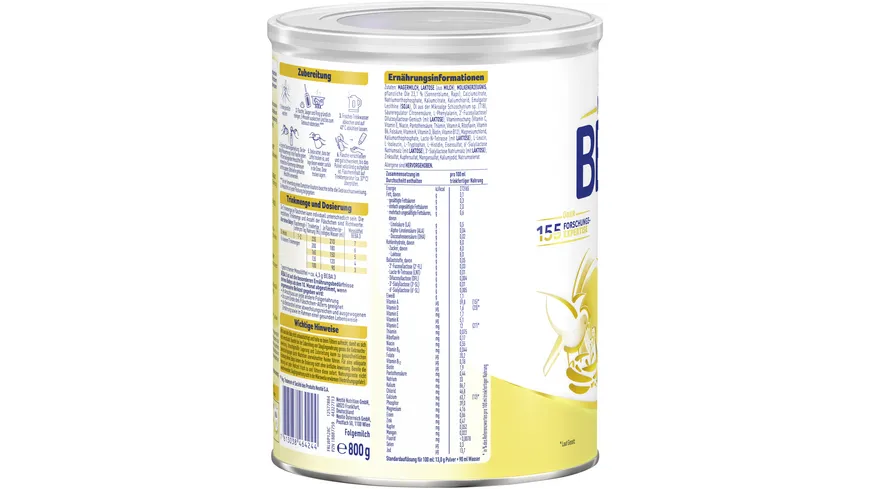 NESTLE BEBA 3 Folgemilch ab dem 10. Monat 800 g