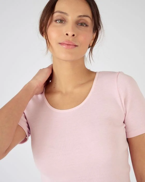 T-shirt manches courtes fine côte Thermolactyl