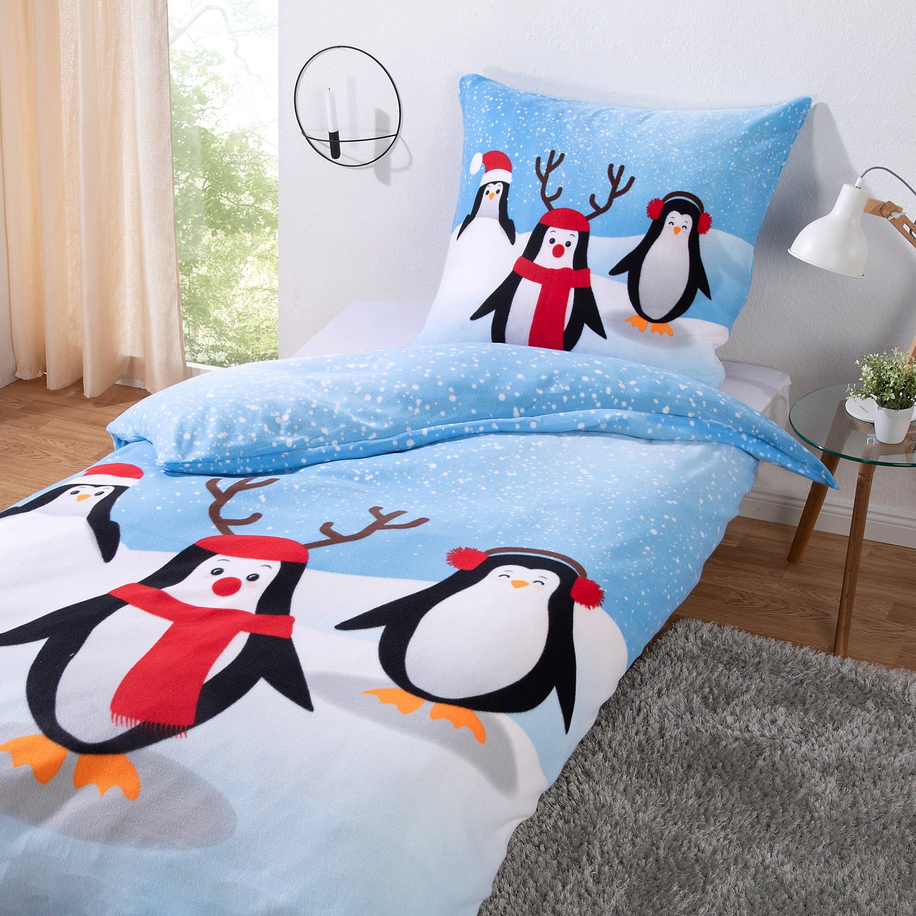 Bettwäsche Winter Super Soft Teddy Fleece Bettbezug Set, heimtexland, Microfaser, 2 teilig, kuschelig weich und warm I 135x200 I Premium Microfaser