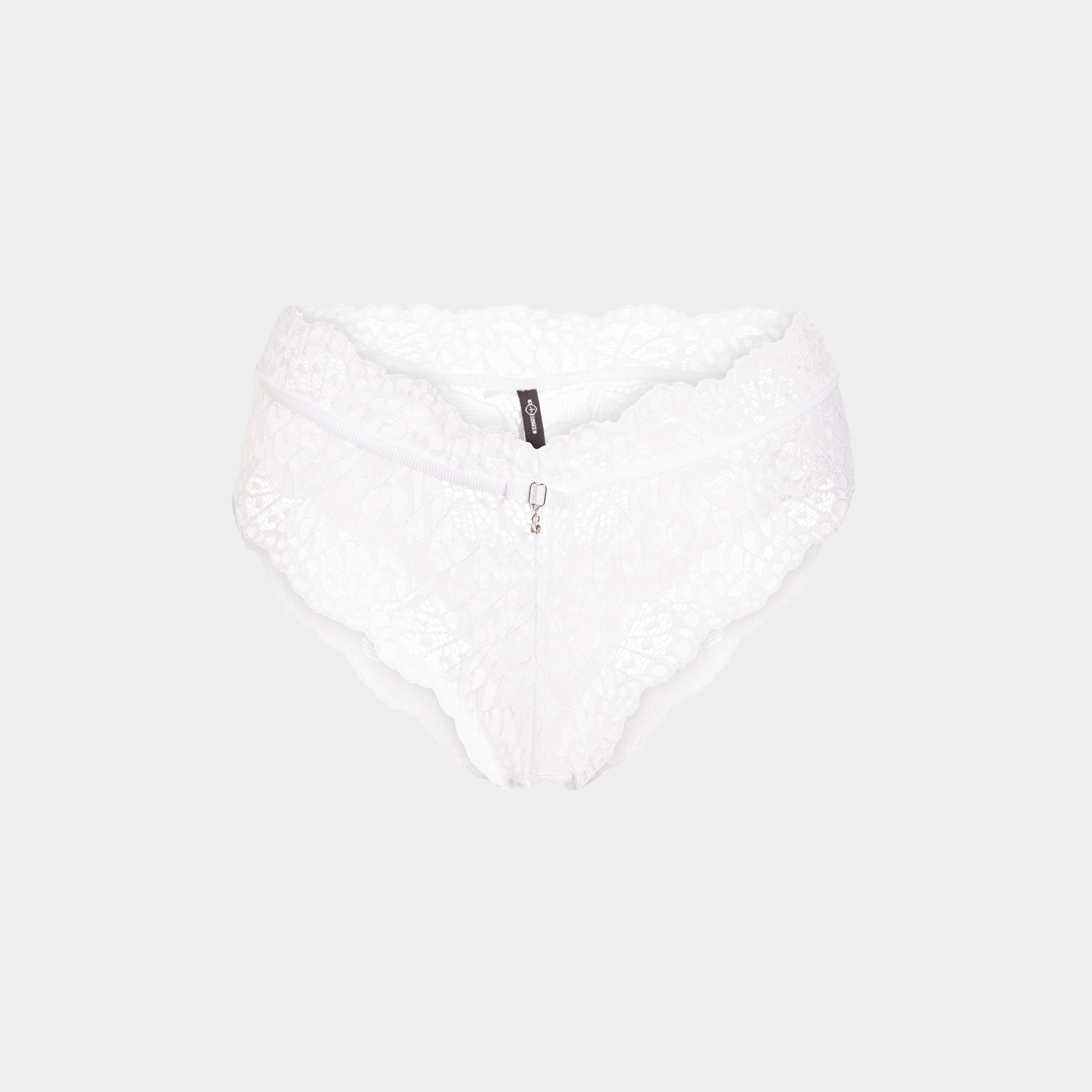 Shorty en dentelle blanc femme | La Halle