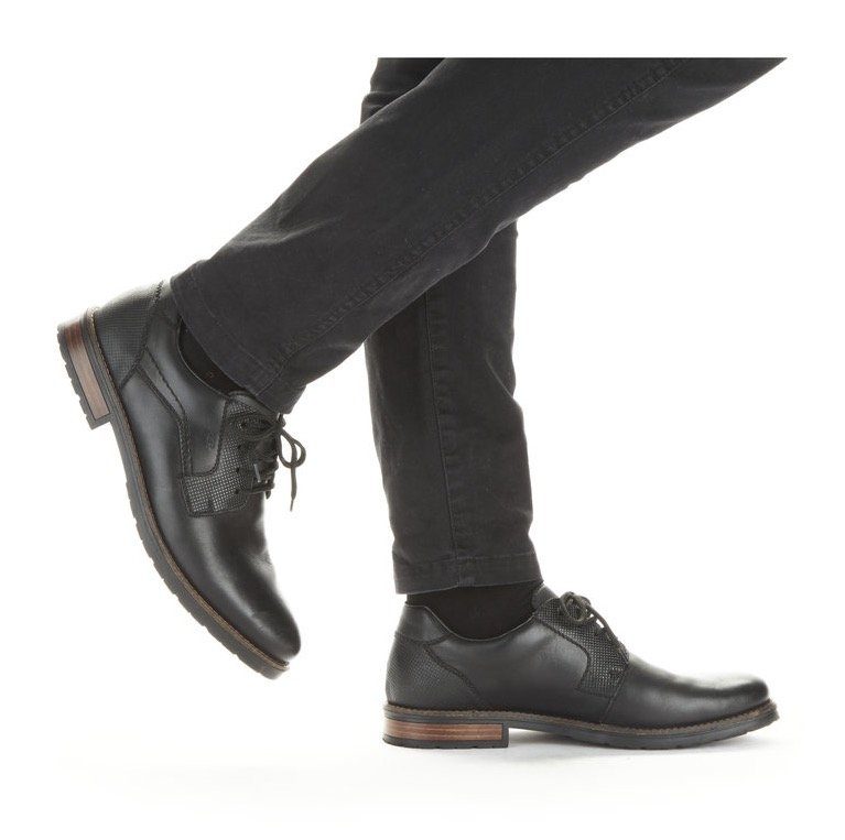 Rieker Schnürschuh mit dezentem Logoschriftzug