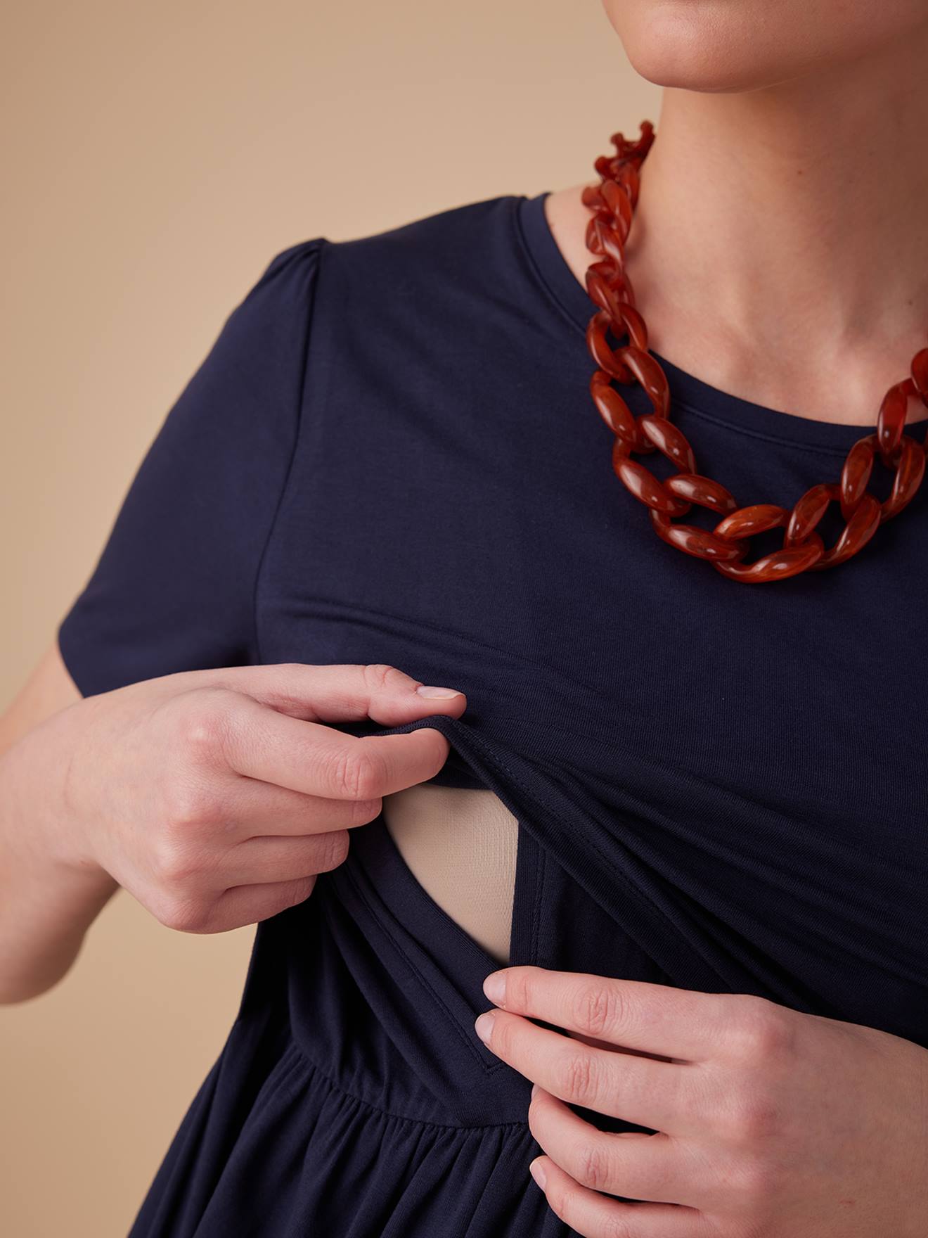 Envie de Fraise Nachhaltiges Minikleid LIMBO für Schwangerschaft & Stillzeit ENVIE DE FRAISE - marine
