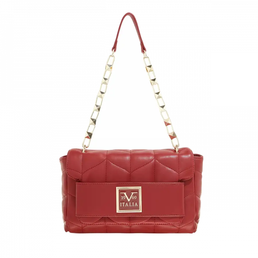 19V69 Italia - 19v69 Italia Handle Bags Metallkette Red - rot