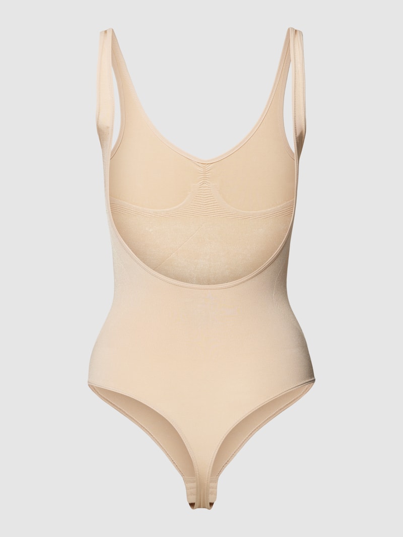 Body aus nahtlosem Gewebe mit Shape-Effekt in beige