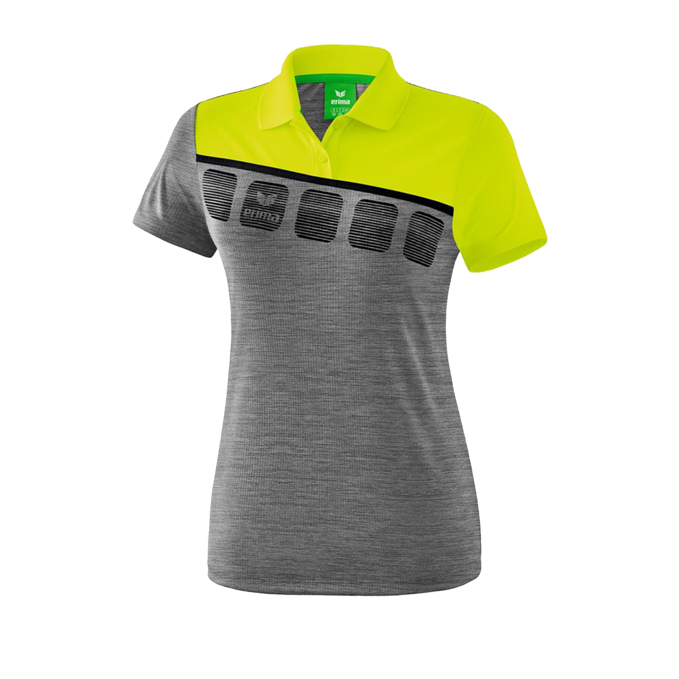 Erima 5-C Poloshirt Damen Grau Grün