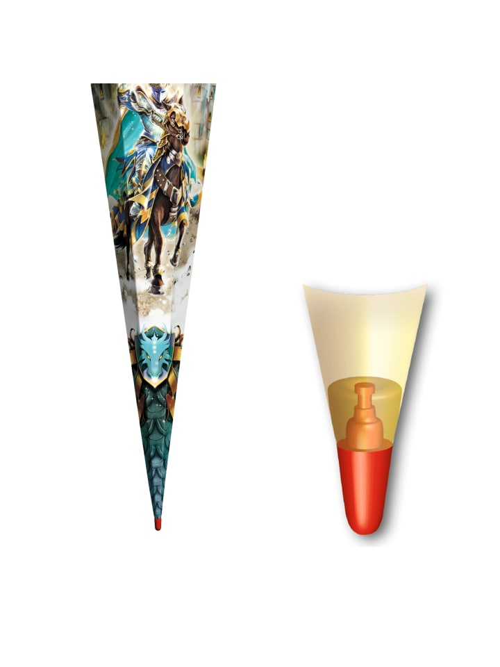 ROTH Schultüte groß Ritter 85 cm in Grün günstig kaufen onesize