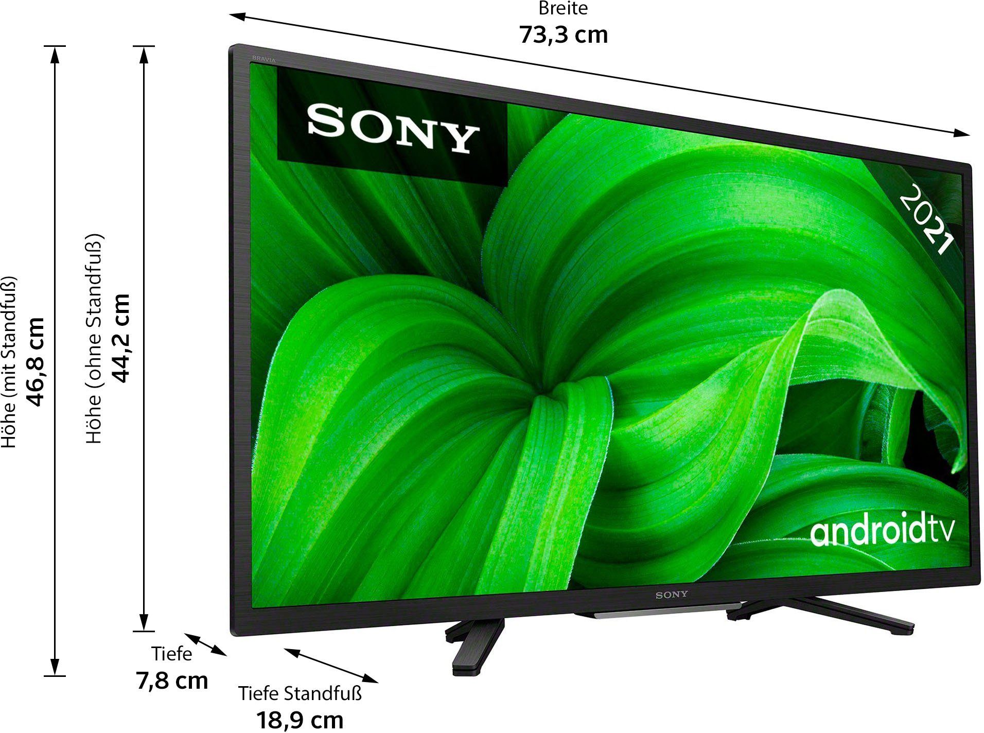 Sony KD-32W800/1 LCD-LED Fernseher (80 cm/32 Zoll, WXGA, Android TV, BRAVIA, HD Heady, Smart TV, Triple Tuner, HDR)