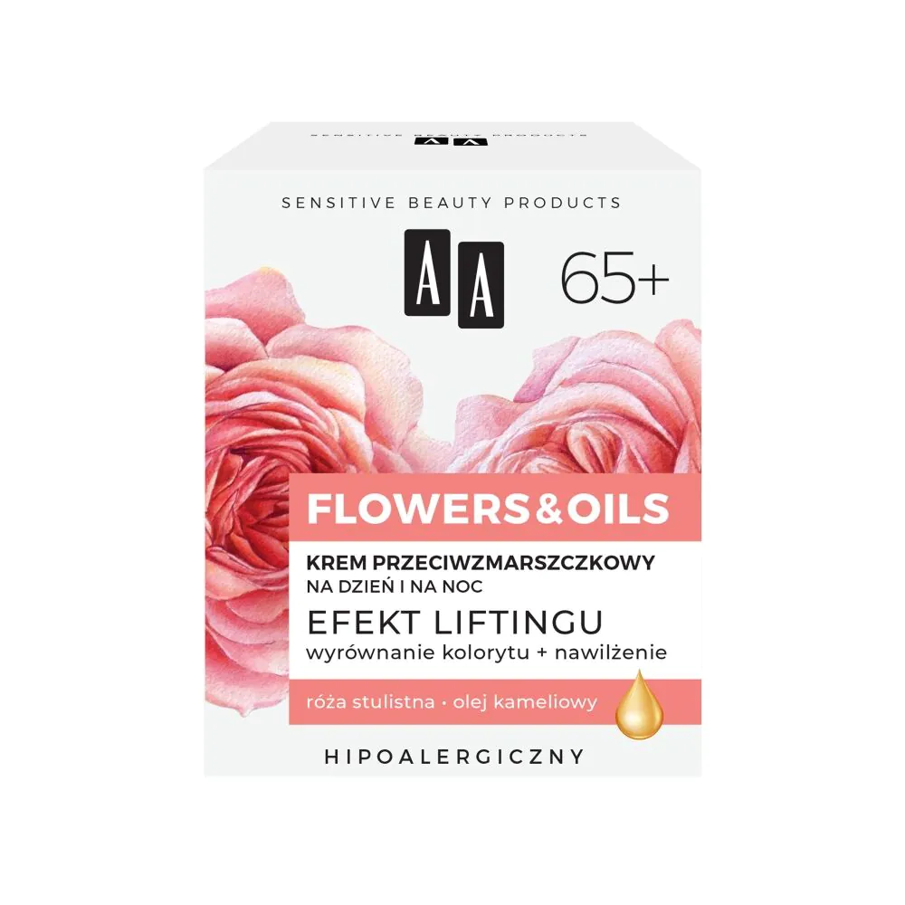 AA Flowers&Oils 65+ Løftende Effekt Anti-rynke Dag- og Natcreme