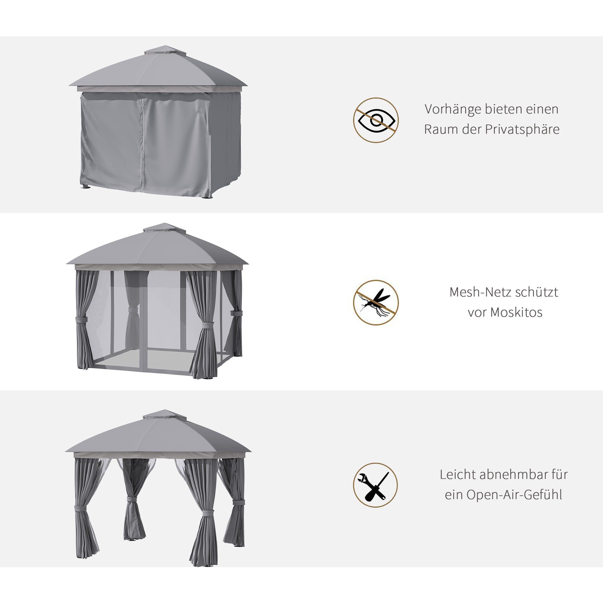Outsunny Pavillon Pavillon