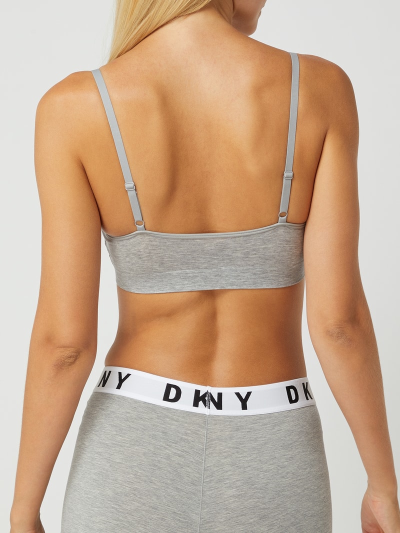 Bustier aus Lyocellmischung in mittelgrau meliert