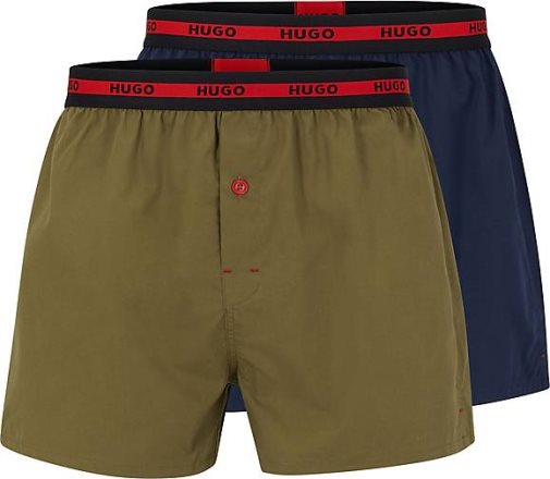 HUGO Web-Boxershorts 2er Pack