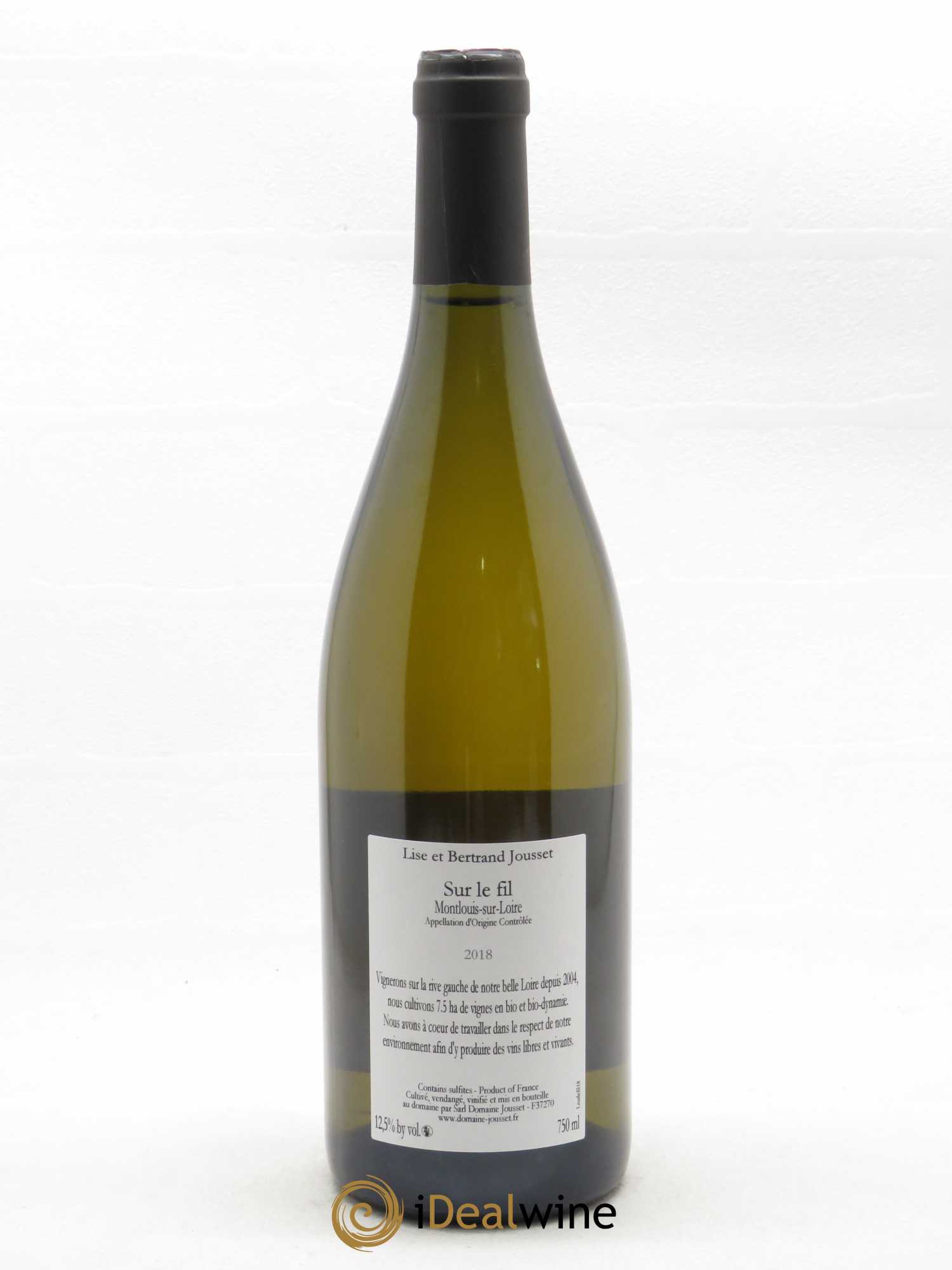Montlouis-sur-Loire Sur le fil Lise et Bertrand Jousset  2018 - Lot de 1 Bouteille