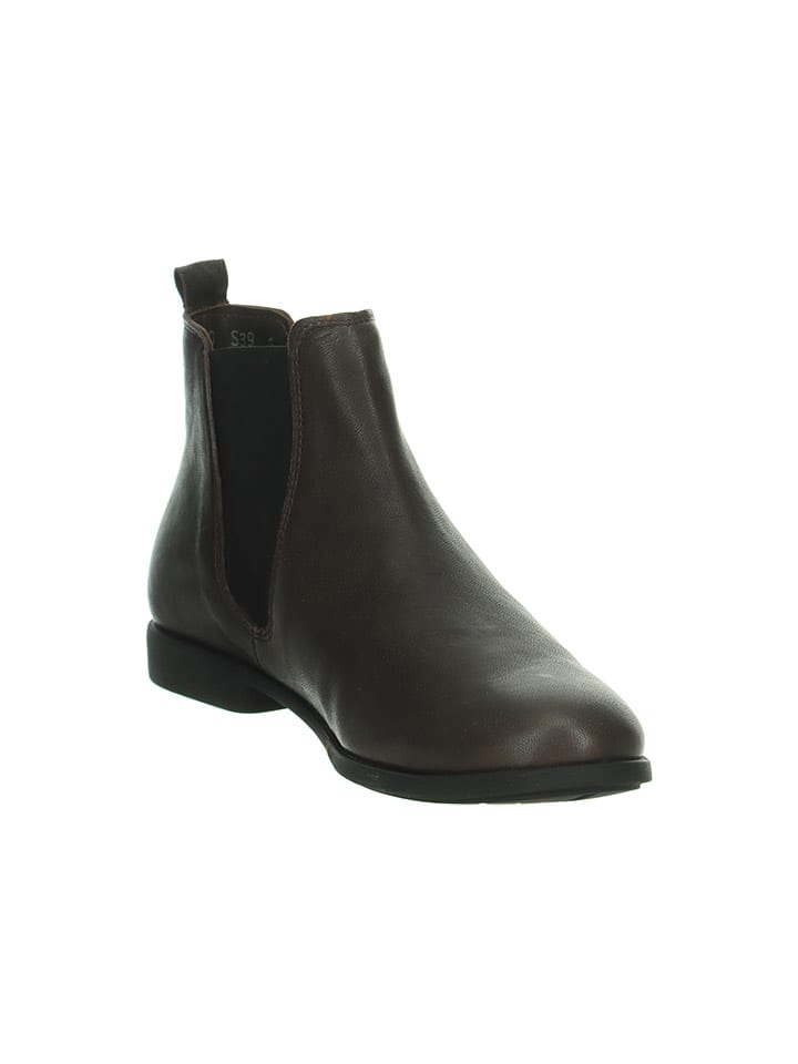 Think! Leder-Chelsea-Boots in Braun günstig kaufen