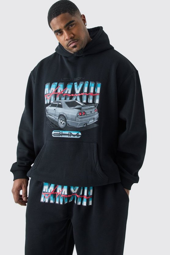 Plus Oversize Trainingsanzug mit Mmxii Print
