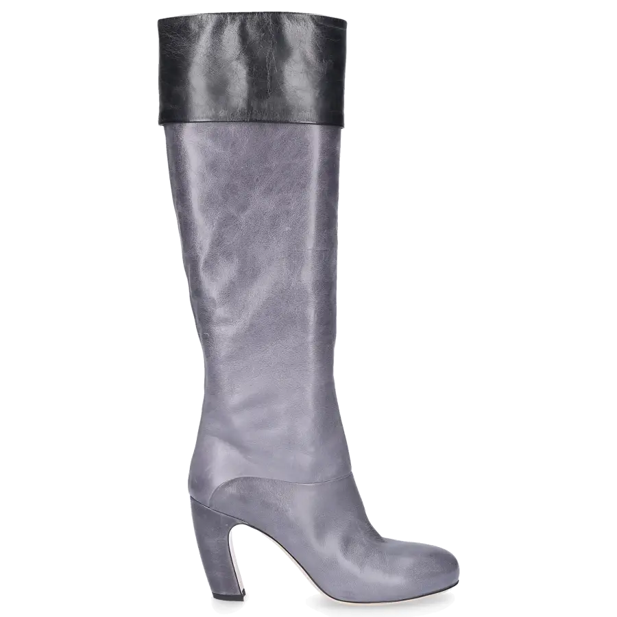 Miu Miu - Stiefel Kalbsleder - grau