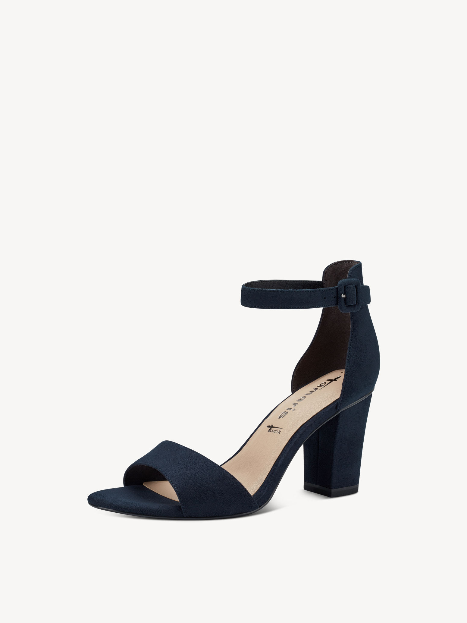 Sandale à talon - bleu