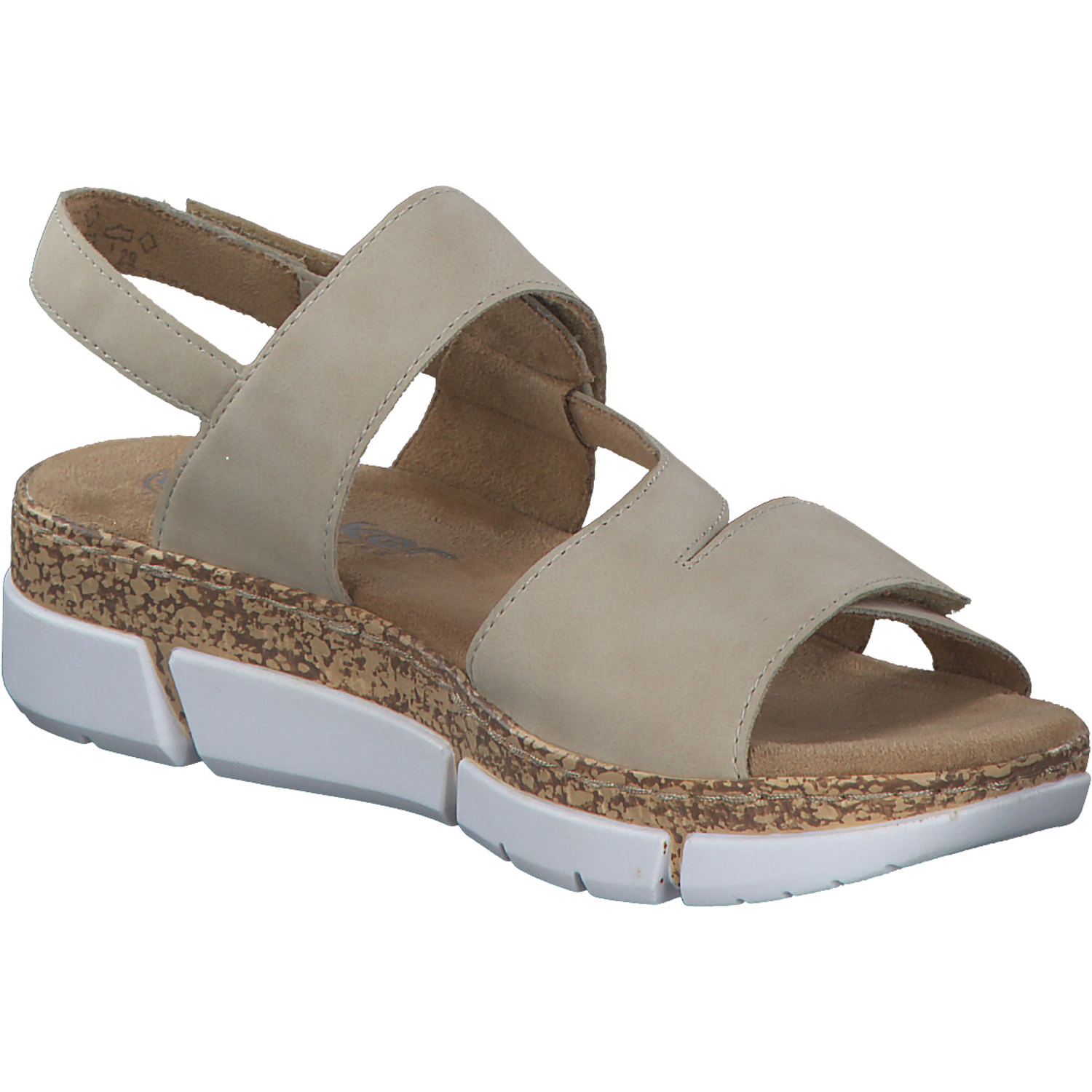 Rieker V2366, Keilsandaletten, Damen, Beige