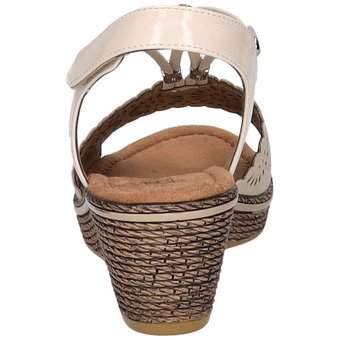 Puccetti Keilsandale in beige