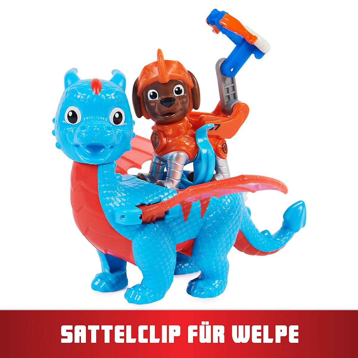 Paw Patrol, Rescue Knights Zuma und Dragon Ruby Actionfiguren-Set, Spielzeug geeignet für Kinder ab 3 Jahren