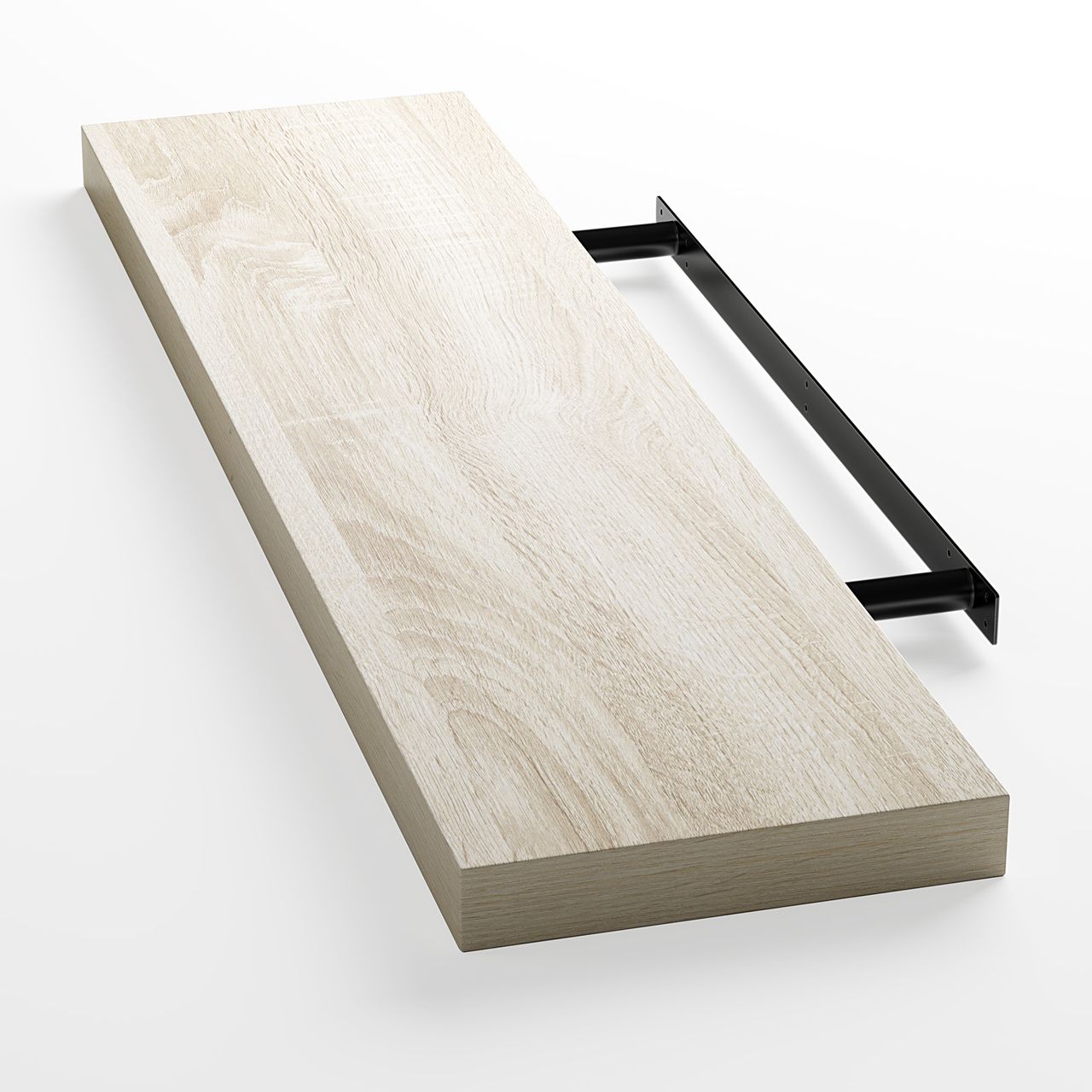 Casaria Wandregal Schweberegal 90cm Eiche   Halterung