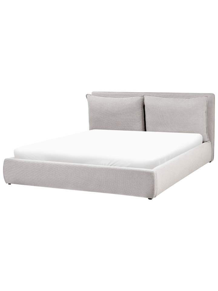 Beliani Doppelbett BAJONNA in Grau - (W) 204 x (H) 102 x (L) 235 cm günstig kaufen onesize