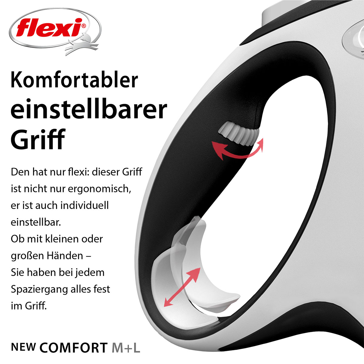 flexi New Comfort Gurtleine schwarz günstig kaufen bei ZooRoyal