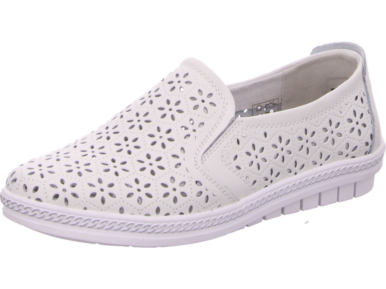 DIVERSE Sportliche Slipper weiss