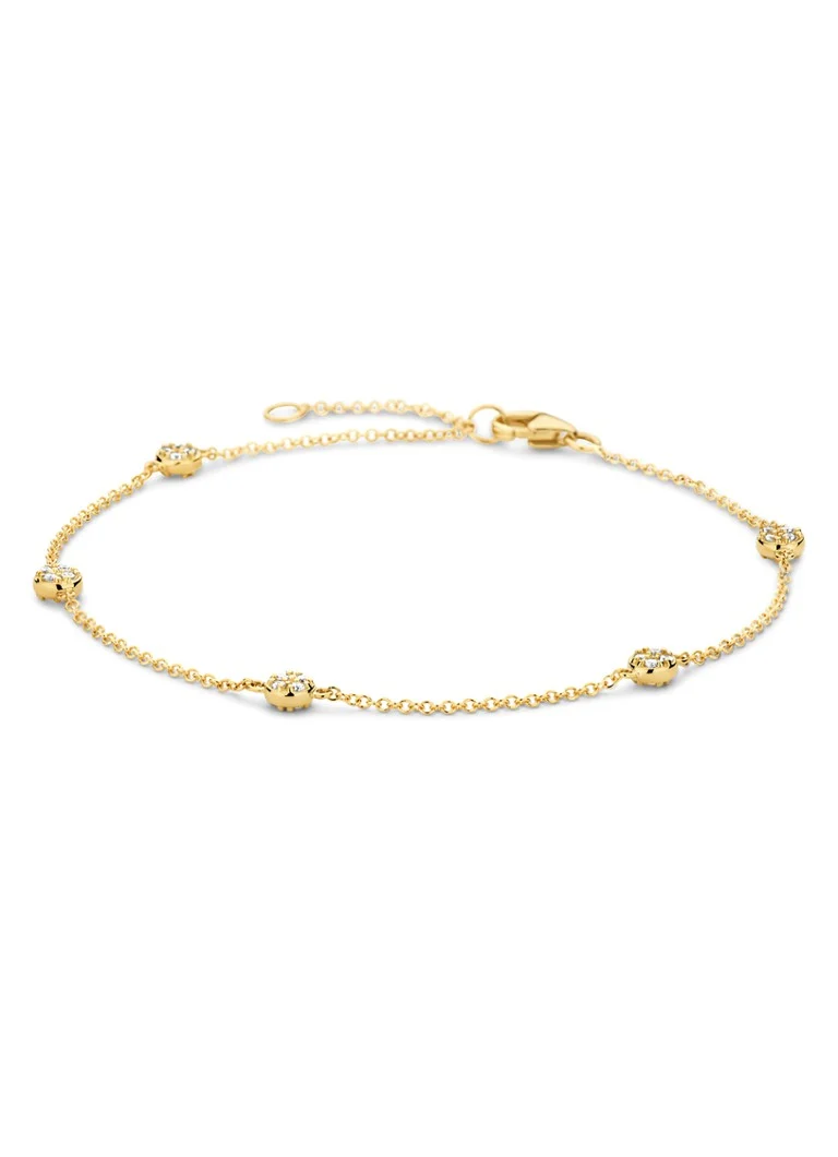 Bracciale Blush in oro giallo 14 carati con zirconi cubici 2213YZI