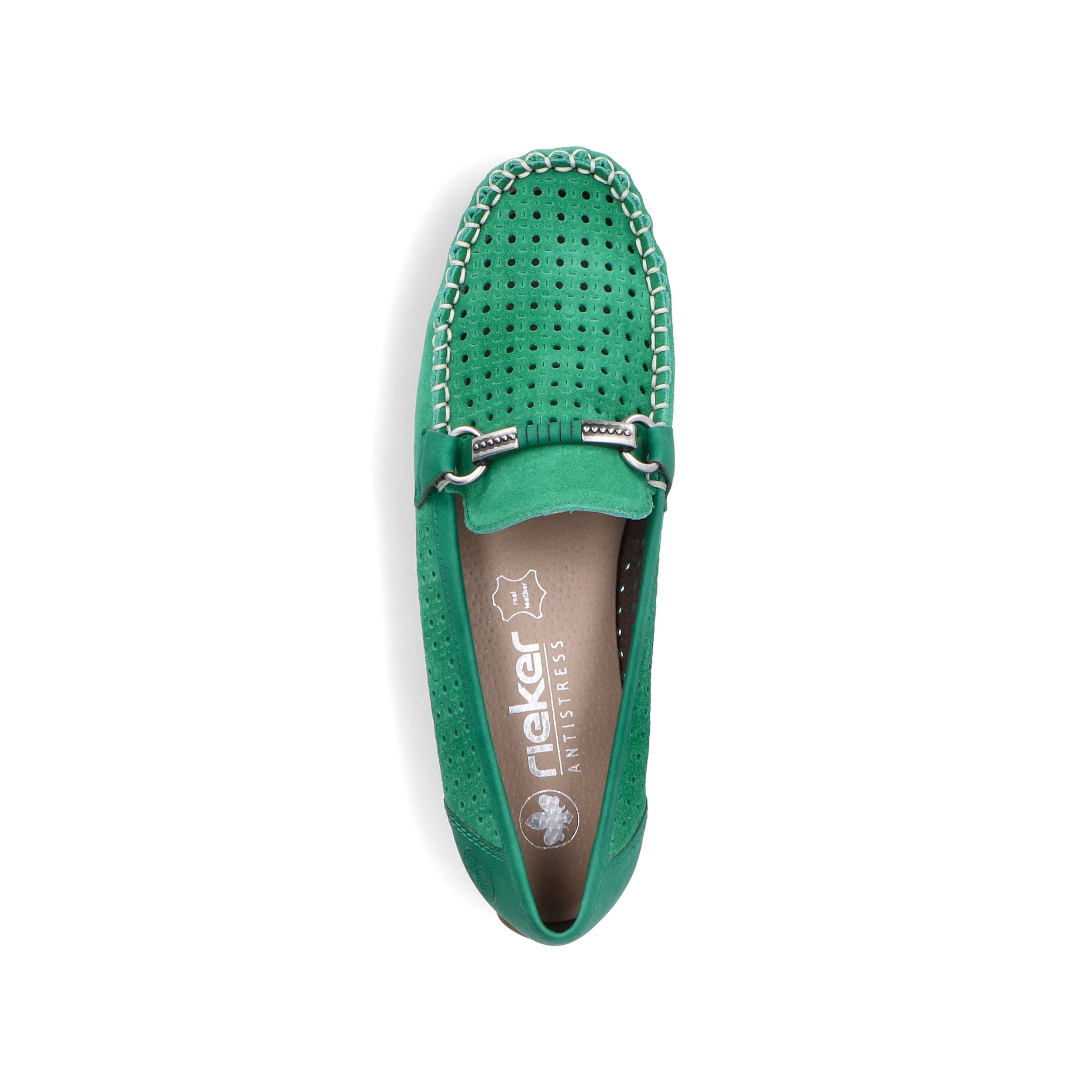 Rieker Damen Loafer grasgrün