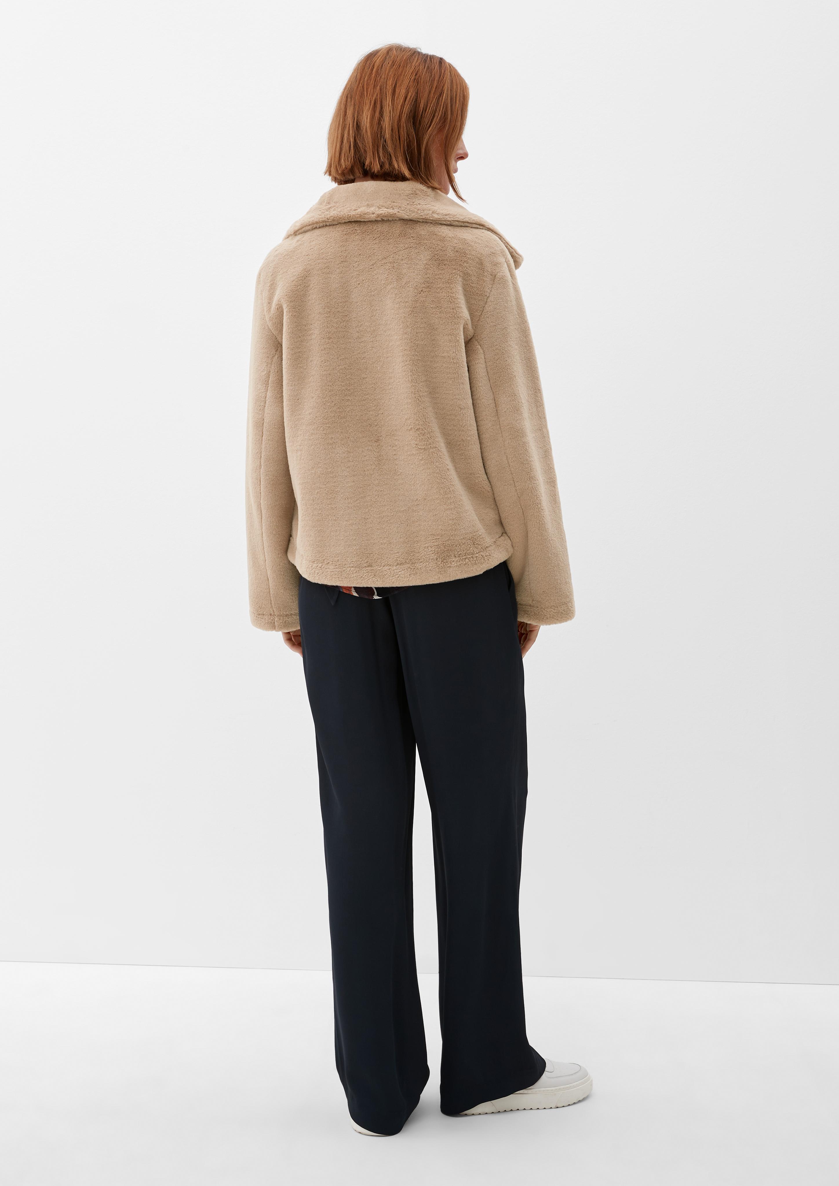 Weite Jacke aus Teddyplüsch  2122003-8166