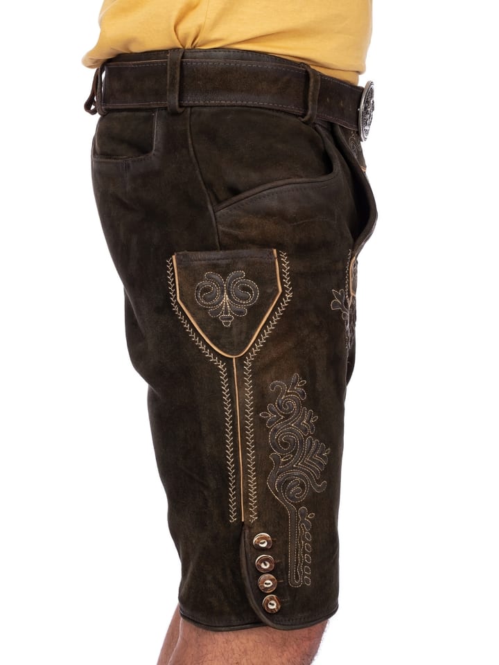 MADDOX Lederhose RONN in dunkelbraun günstig kaufen
