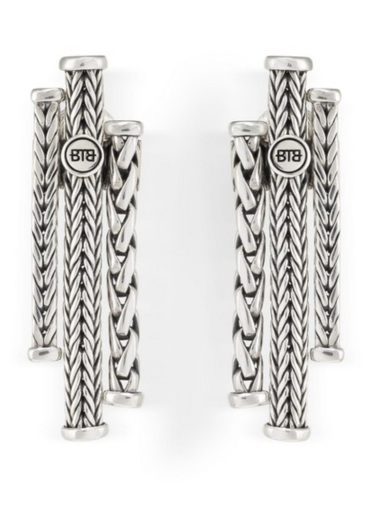 Buddha to Buddha Triple Mini silver stud earrings