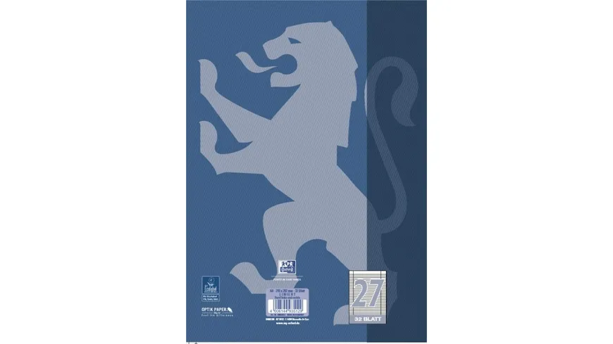 Oxford Heft A4 Lineatur 27 32 Blatt