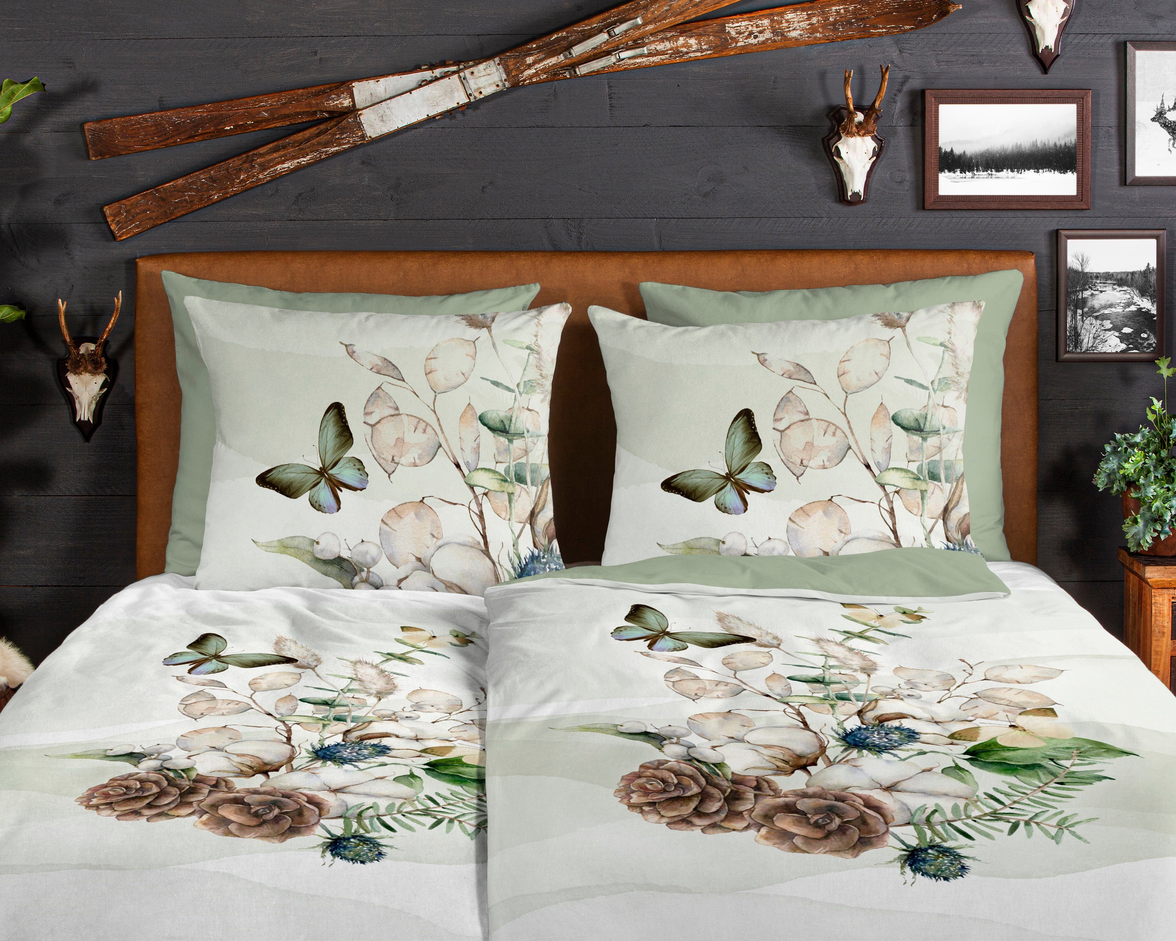 Wendebettwäsche Marjan, good morning, Biber, Flanell, 2 teilig, 100% Baumwolle/ Flanell (Biber)