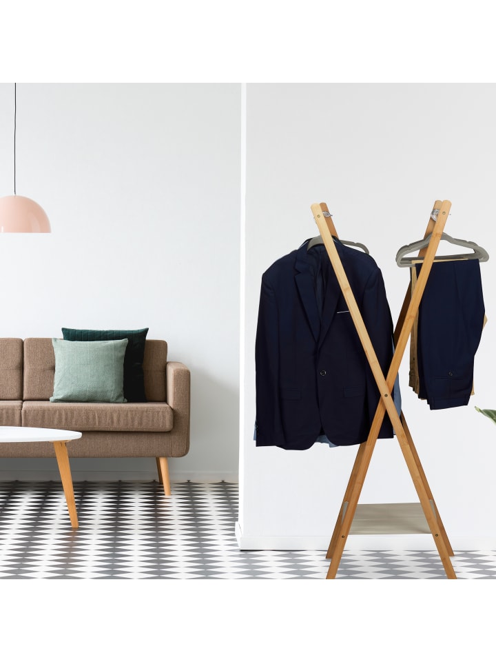 relaxdays 80x Kleiderbügel in Grau günstig kaufen onesize