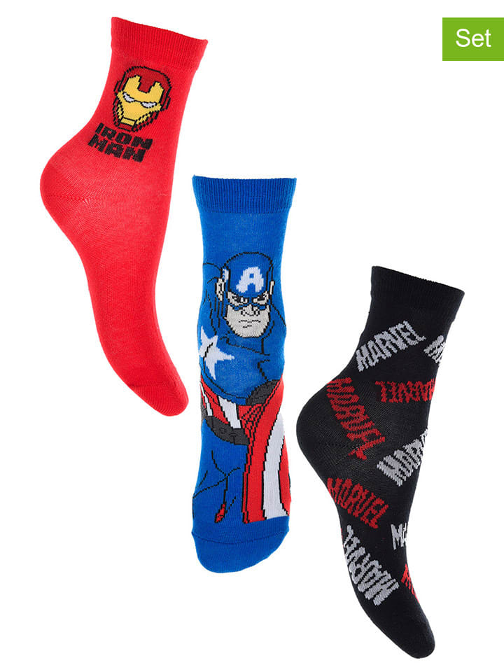 Avengers 3er-Set: Socken 
