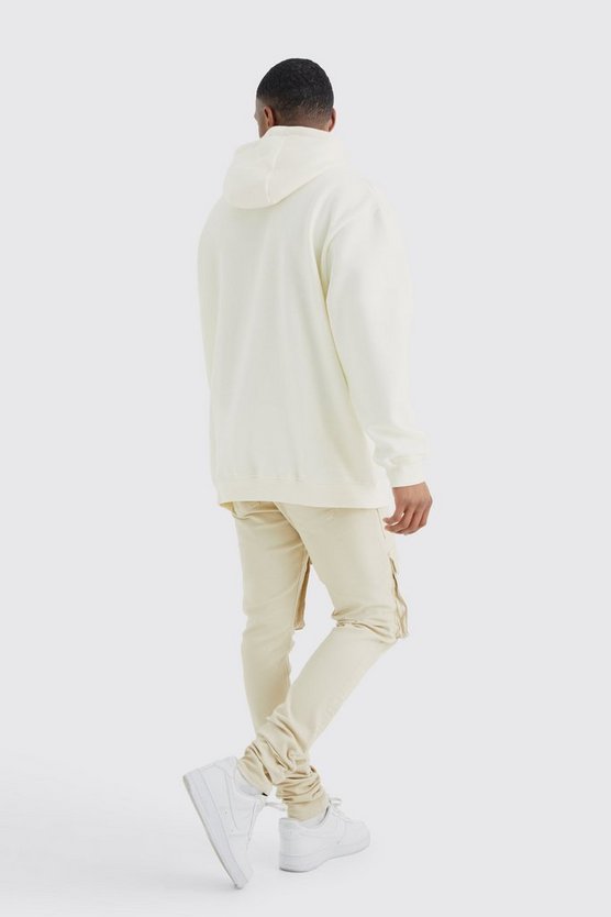 Oversize Hoodie mit Worldwide Flammen Print