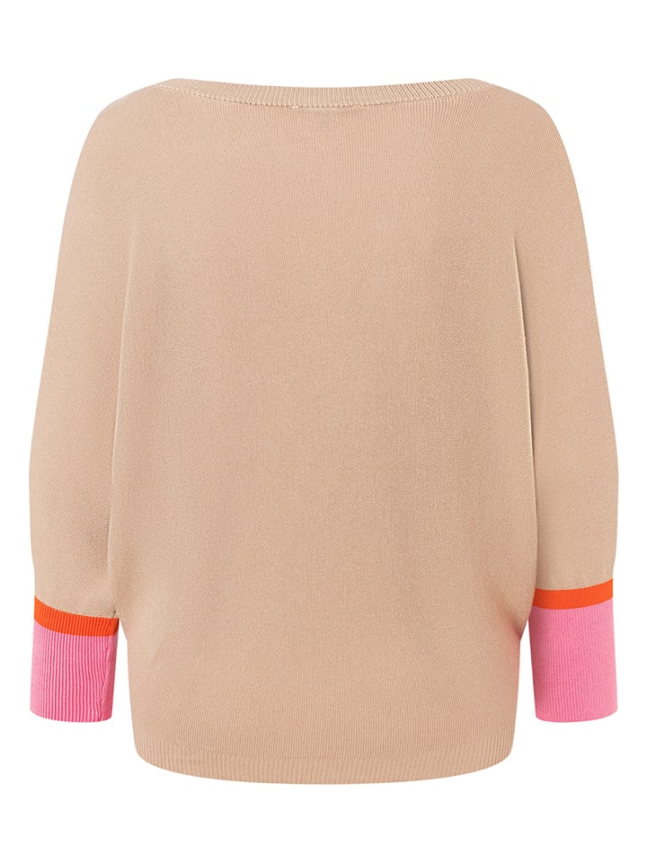 More & More Pullover in Beige/ Pink günstig kaufen
