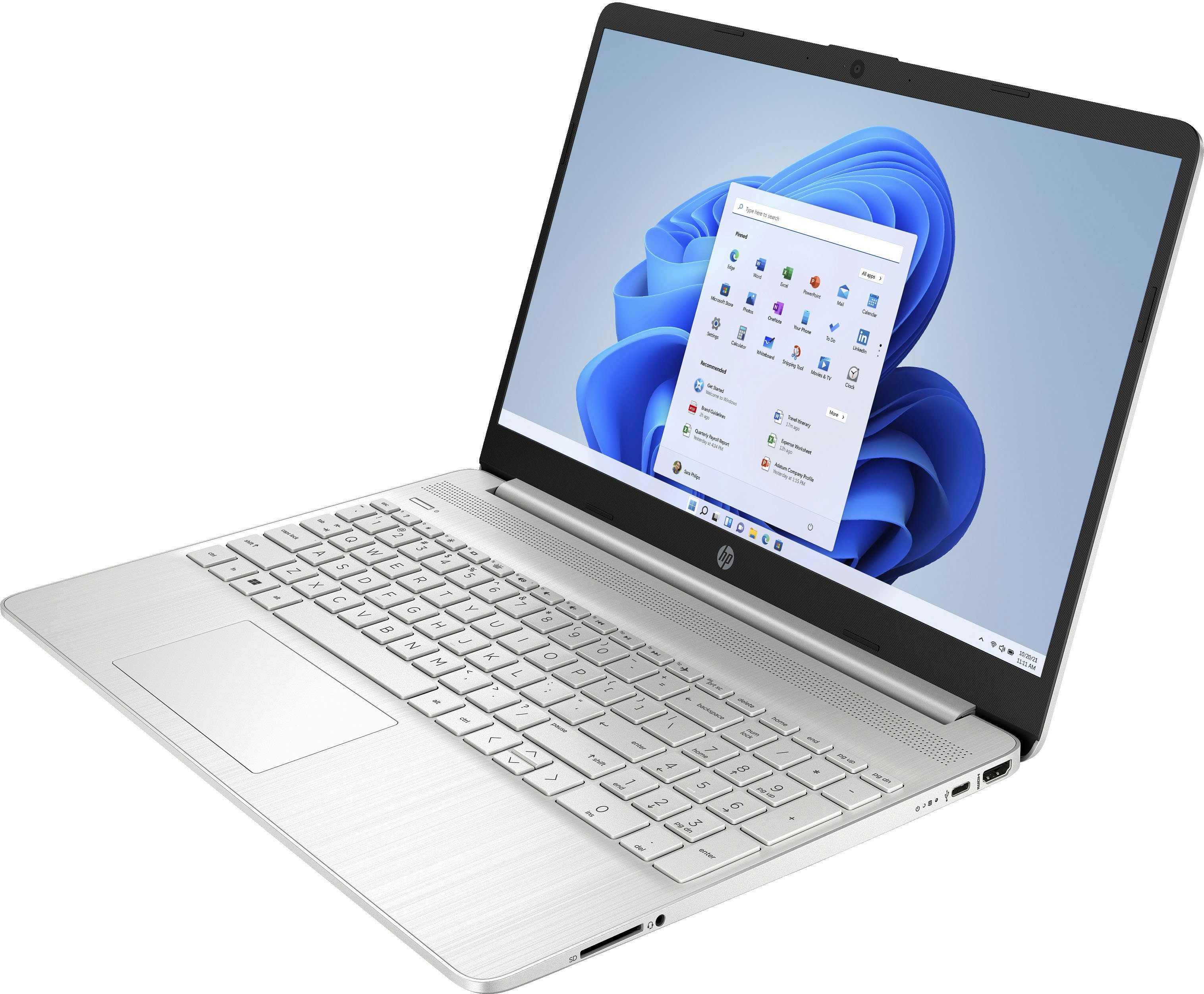 HP 15s-fq2235ng Notebook (39,6 cm/15,6 Zoll, Intel Core i3 1115G4, UHD Graphics, 512 GB SSD)