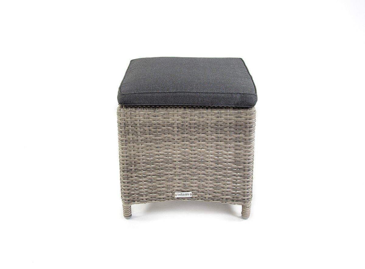 bellavista - Home&Garden® Gartenlounge-Hocker Hocker Rho 2er Set (Set, 2 St), 2-teiliges Aluminium Hocker Set