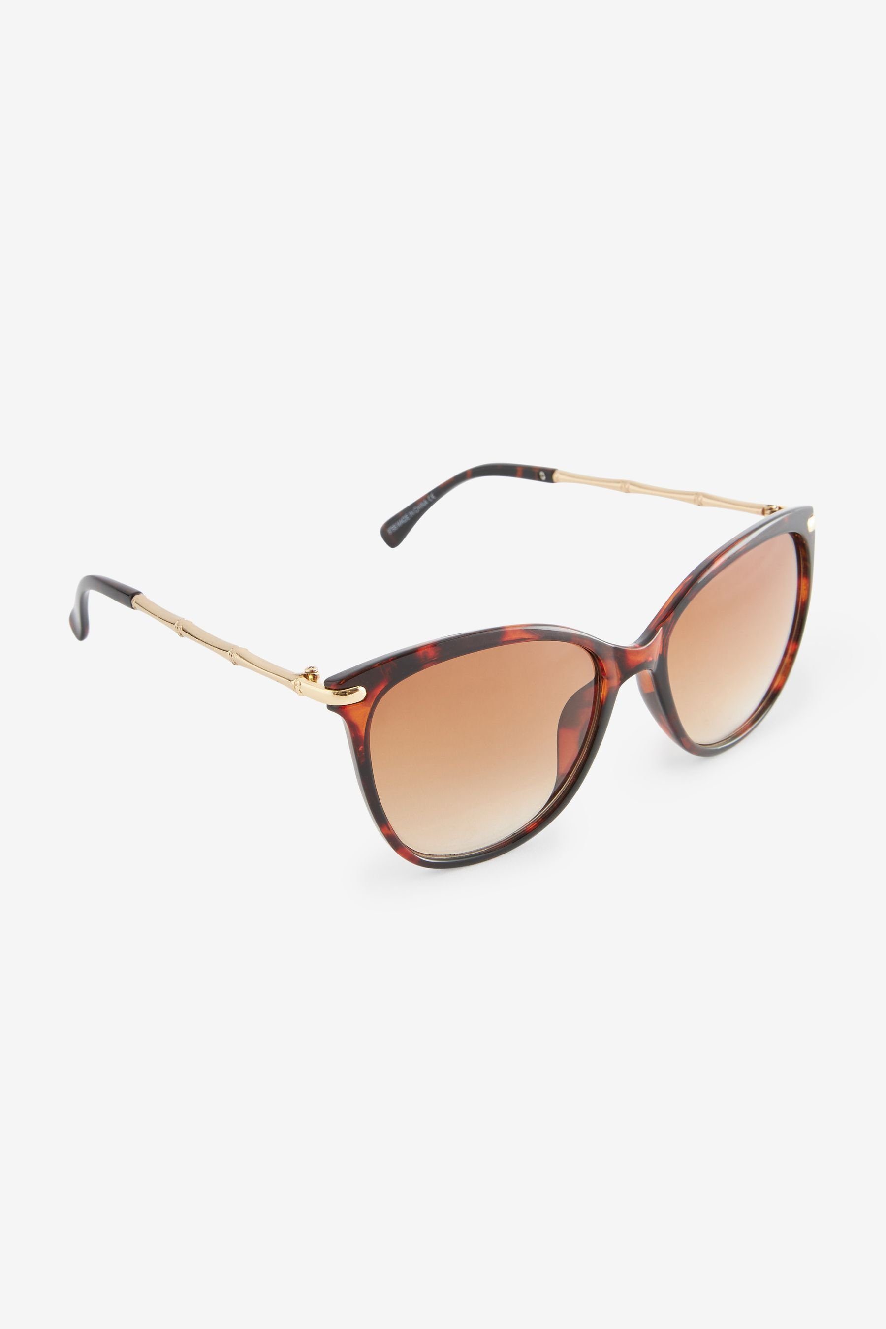 Next Sonnenbrille Katzenaugen-Sonnenbrille mit Metallbügel (1-St)
