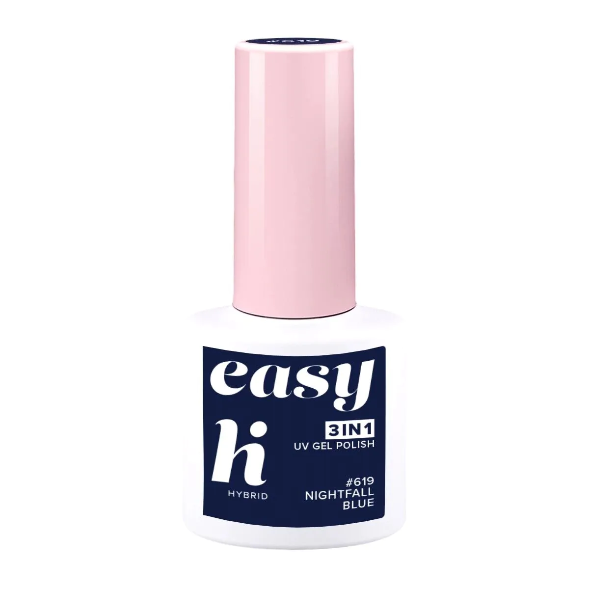 „Hi Hybrid Easy 3in1“ hibridinis nagų lakas, 619 „Nightfall Blue“