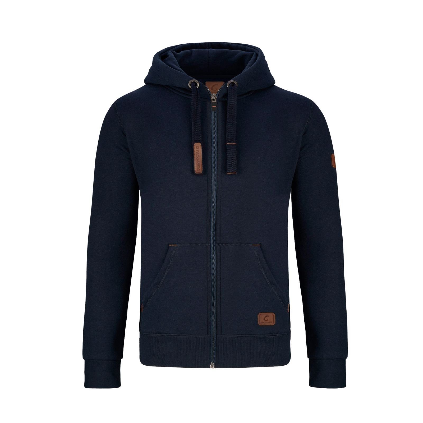 GYMAMBA Jogginganzug Herren leather dunkelblau (2-tlg), mit Kapuze