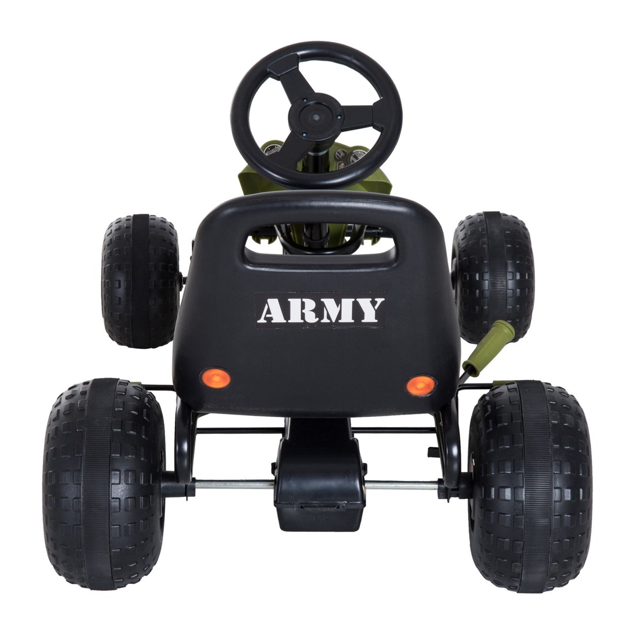 HOMCOM Go Kart Kinder Tretauto ab 3 Jahre Grün 99 x 65 x 56cm