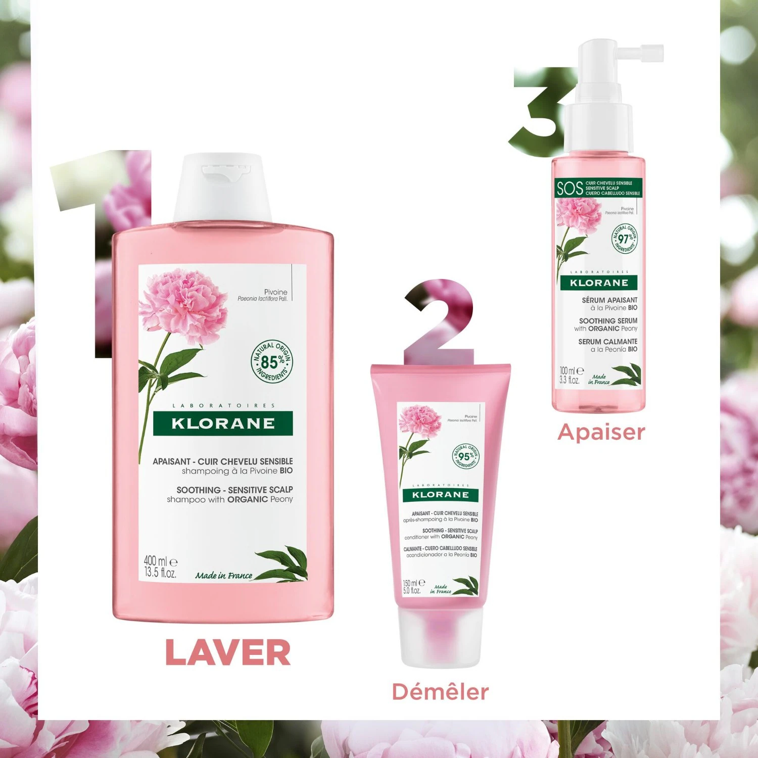 Klorane Bio-Pfingstrosen-Shampoo