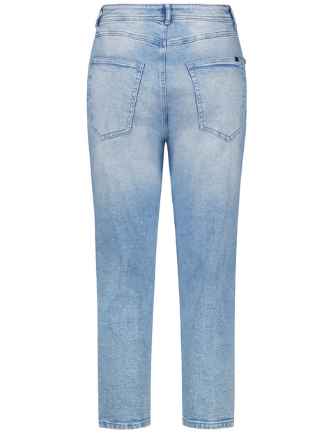 7/8 Jeans mit Strasssteinen Mom Fit