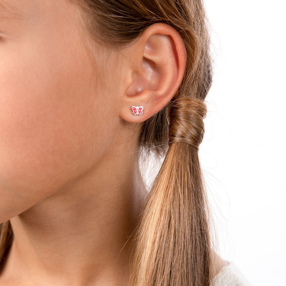 FAVS Boucles d'oreilles à fermoir à poussette Acier inoxydable Boucles d'oreilles