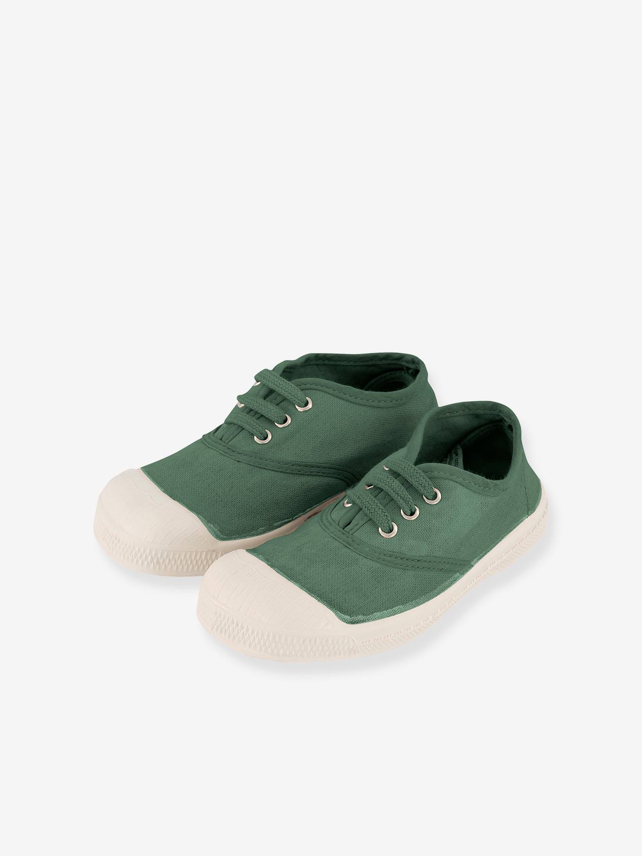 Tennis à lacets coton enfant BENSIMON® rose