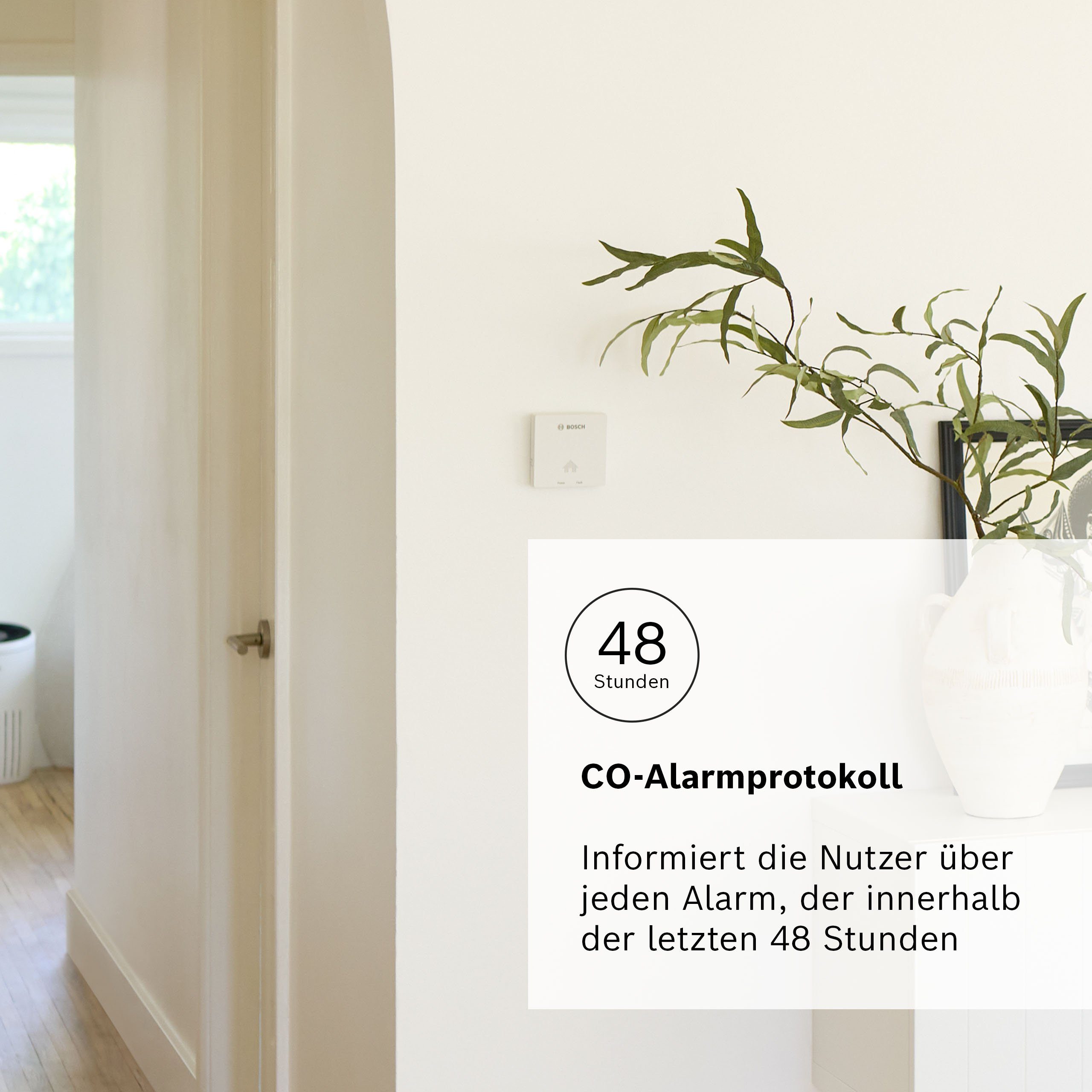 BOSCH D-CO CO-Melder (Kohlenmonoxid Melder mit Memory-Modus und Lebensdauer-Anzeige)