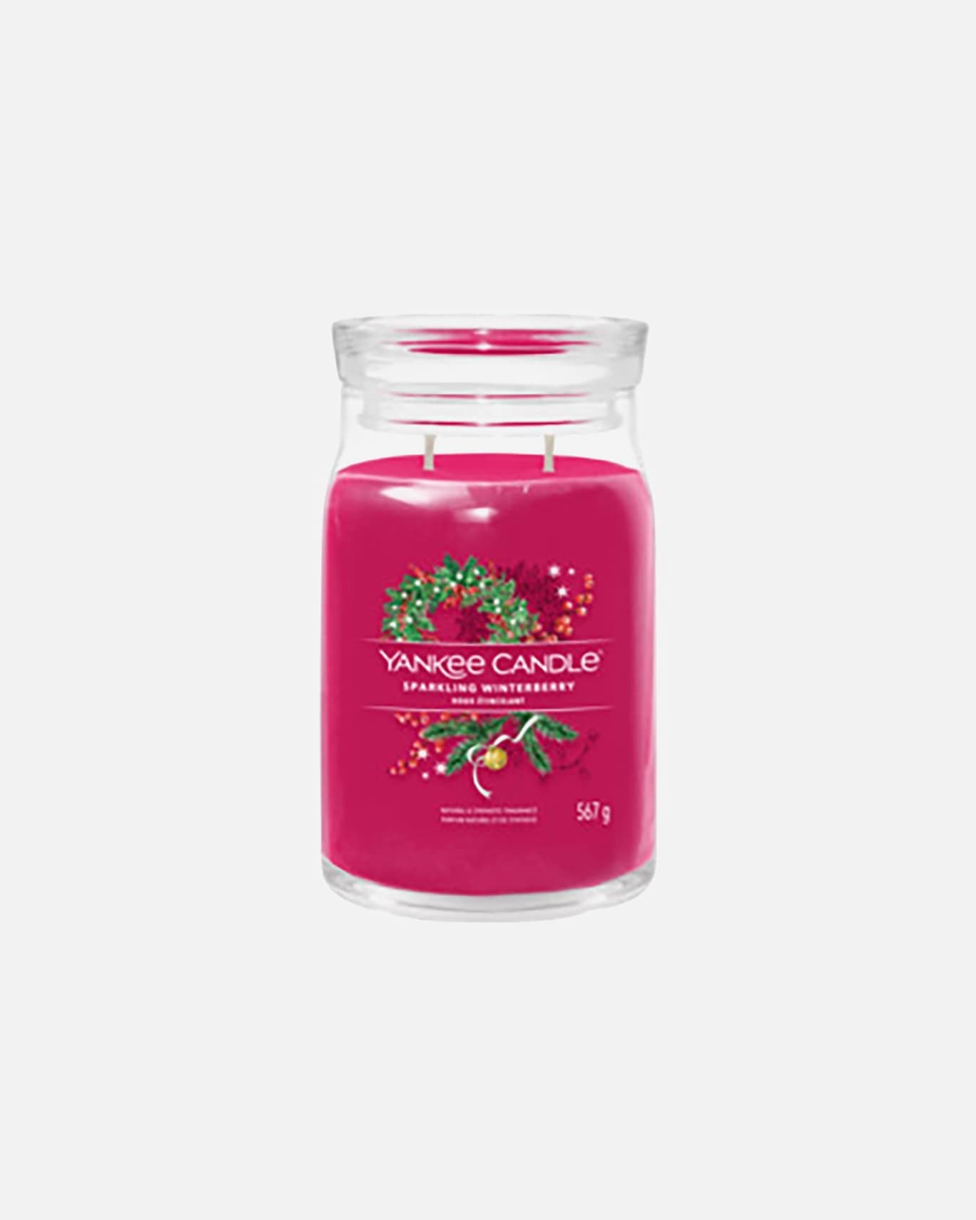 YANKEE CANDLE Velika Signature staklenka Pjenušava božikovina